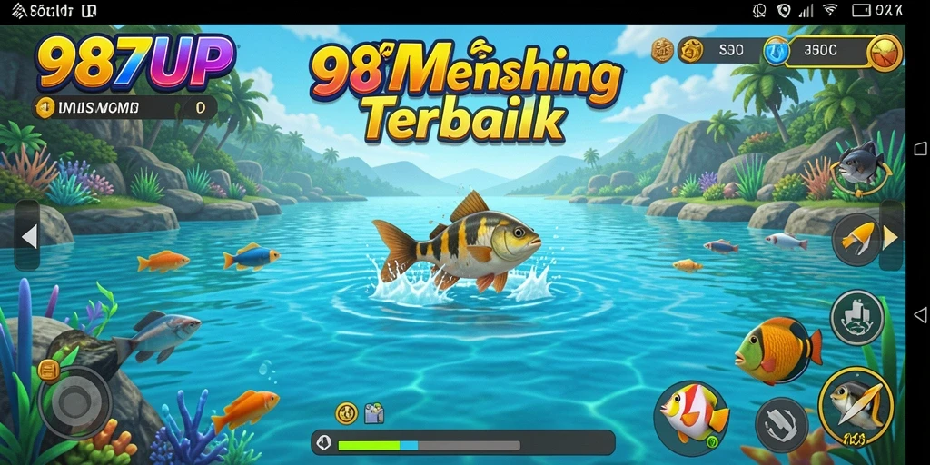 Tampilan menarik dalam gameplay memancing di 987UP.
