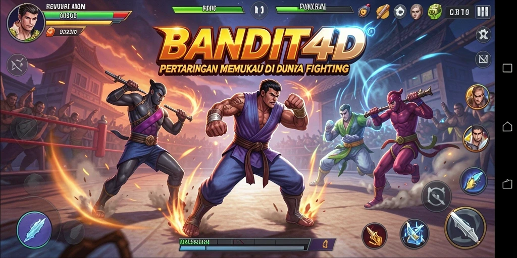 Gameplay seru dan mendebarkan dalam BANDIT4D.