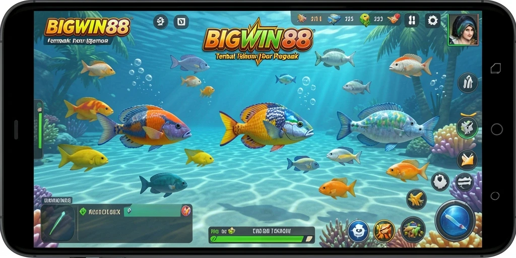 Screenshot dari gameplay seru Tembak Ikan di BIGWIN88.