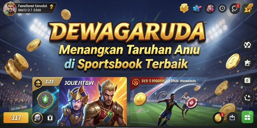 Tampilan menarik dari gameplay taruhan di DEWAGARUDA.
