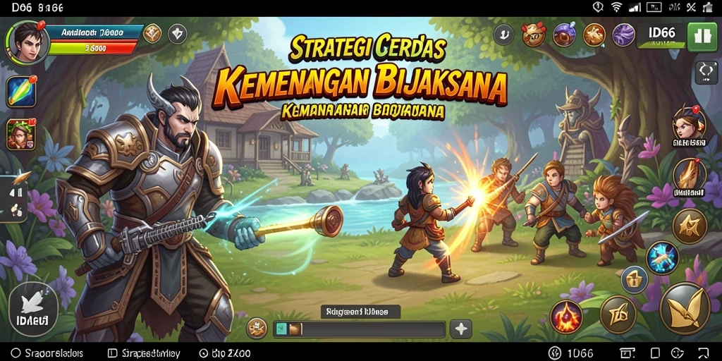 Tampilan gameplay seru dan strategis dalam ID66.