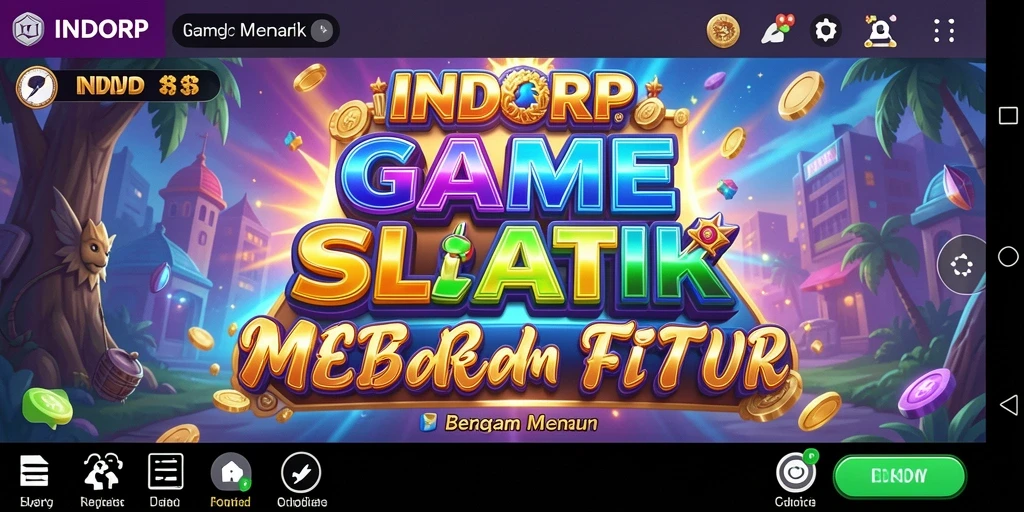 Tampilan menarik dari gameplay INDORP yang penuh warna.