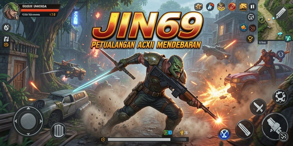 Tampilan aksi seru dalam permainan JIN69 dengan grafis menakjubkan.