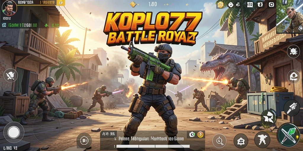 Screenshot gameplay KOPLO77 yang menampilkan aksi pertempuran seru.