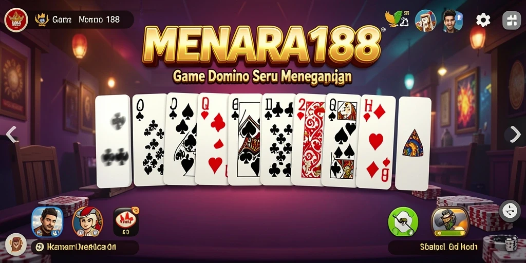 Tampilan gameplay Domino yang menarik dan interaktif.