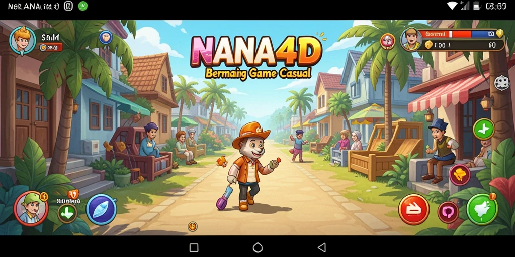 Menampilkan gameplay seru NANA4D dengan karakter ceria.