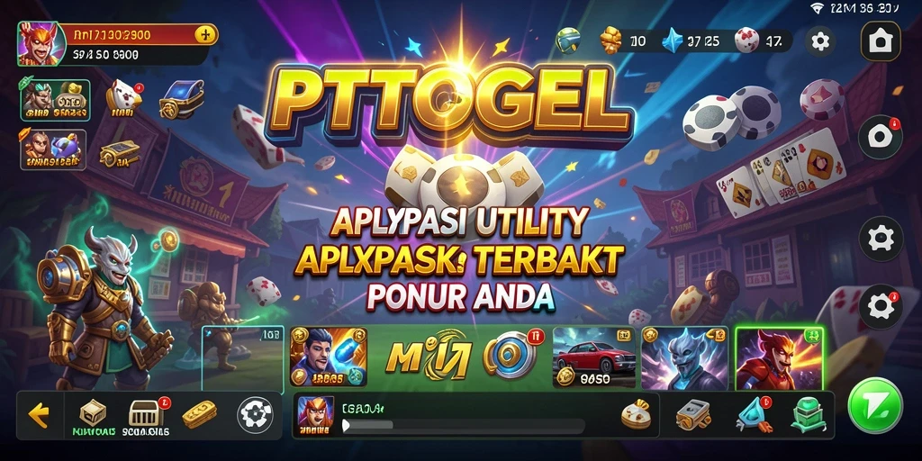 Tangkapan layar utama PTTOGEL menampilkan antarmuka pengguna yang ramah.