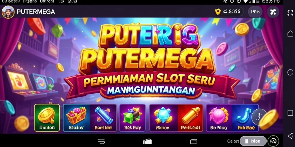 Tampilan putaran slot PUTERMEGA yang menarik dan seru.