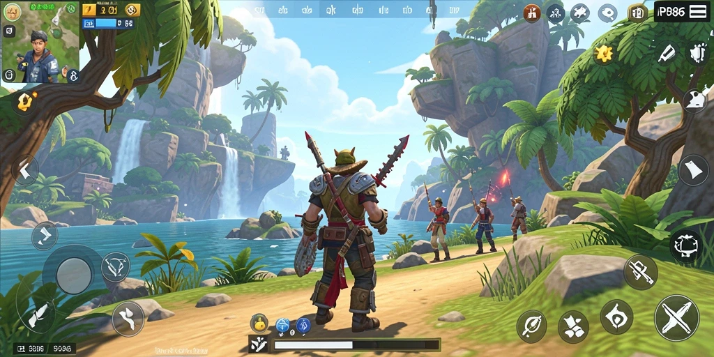 Tampilan gameplay RP886 yang memukau dalam dunia terbuka.