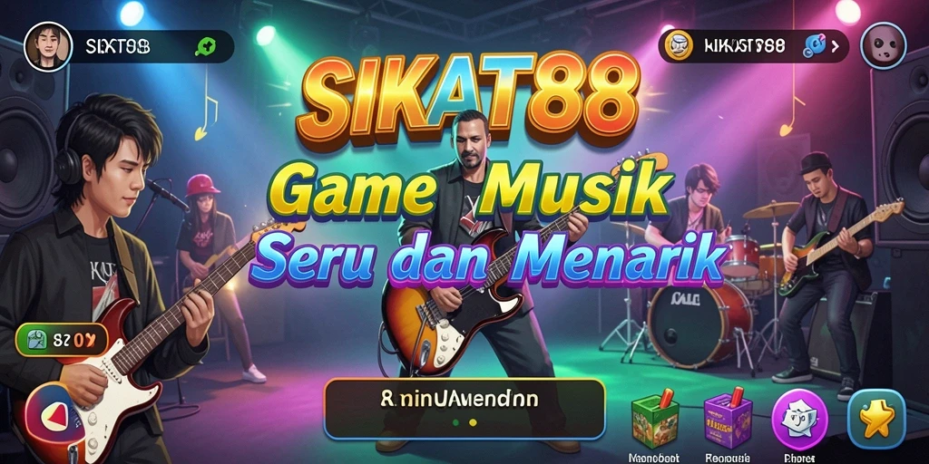 Gameplay SIKAT88 menampilkan interaksi musik yang seru.