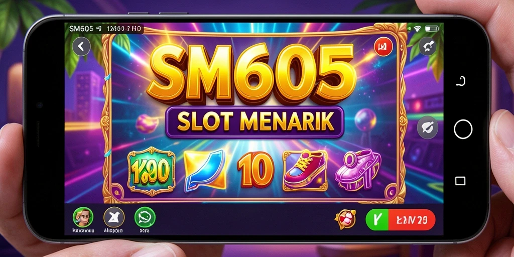 Tampilan menarik dari gameplay SM605 slot yang seru