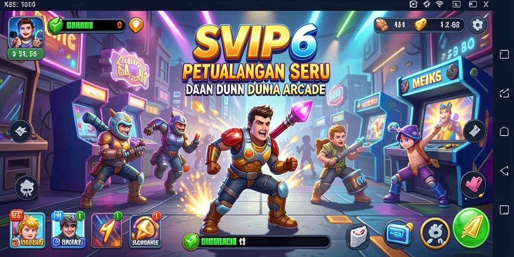Screenshot gameplay SVIP6 yang seru dan menantang.